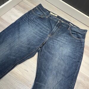 Gap Standard Fit 1969 Jeans Men's 38x30 Blue Vintage Wash Straight Leg Denim